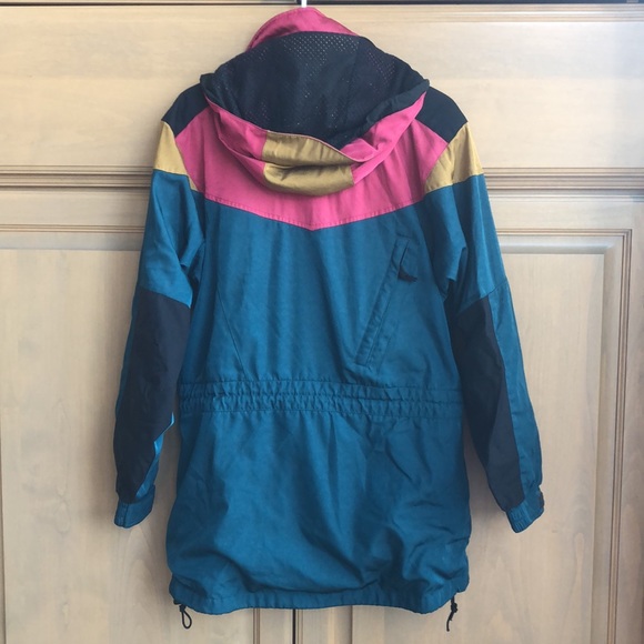 Vintage The North Face colorful colorblock retro longline hooded parka anorak - Picture 11 of 16
